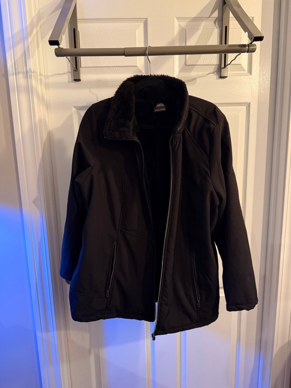 ZeroXposur Black Women's Jacket with Faux-Fur Collar